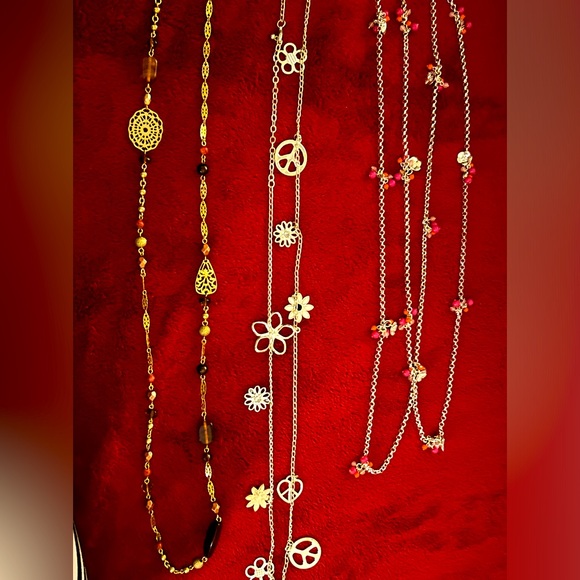 Bundle of costume jewelery long necklaces - Picture 1 of 6